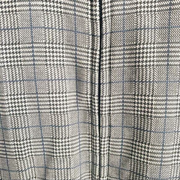 Marc Ecko Cut & Sew Jacket Blue Gray Plaid Stripe Zip Front Racing Stripes Large - Picture 3 of 7